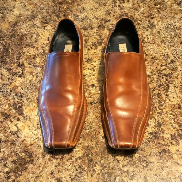 💫HOST PICK💫Steve Madden Brown Leather Loafers size 8 - Picture 2 of 7